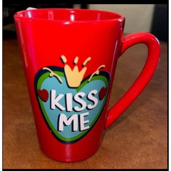 Set Of 3 Colorful Ceramic Mugs: Love Is Love Sock It To Me Kiss Me - Picture 2 of 15